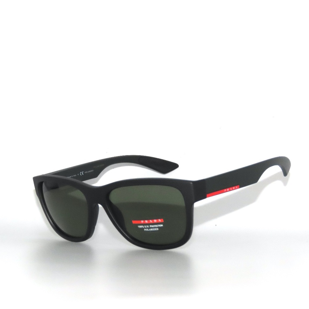 Prada Sport 03Q 1B05X1 Black Polarized Sunglasses